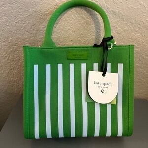 Kate Spade New York X Target Stripe Knit Crossbody Bag Green IN HAND Last One
